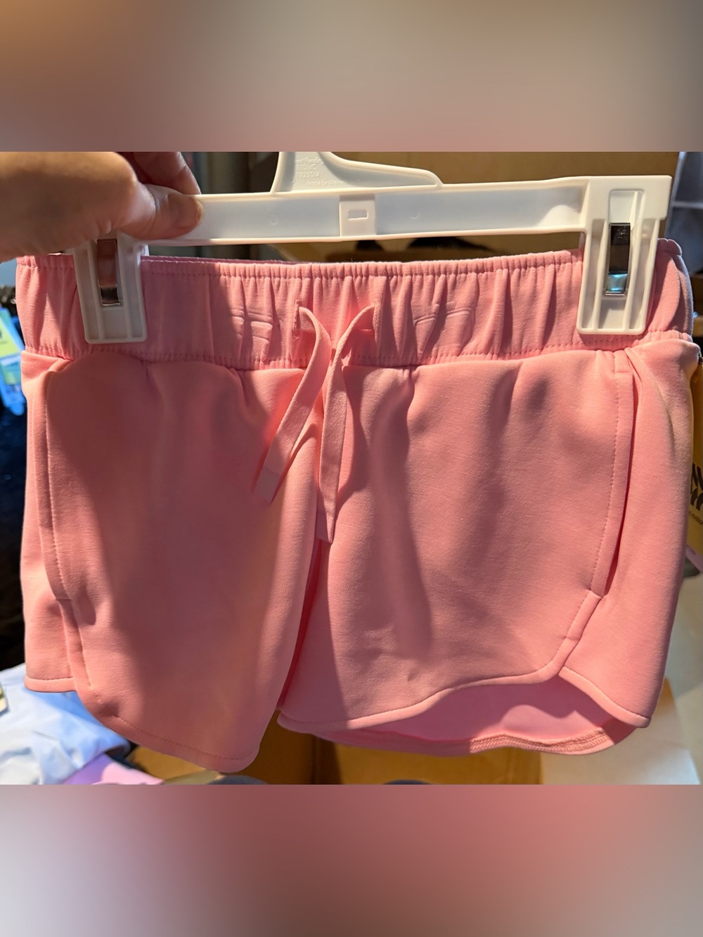 all in motion Pink Elastic Waist Drawstring Girls' Shorts